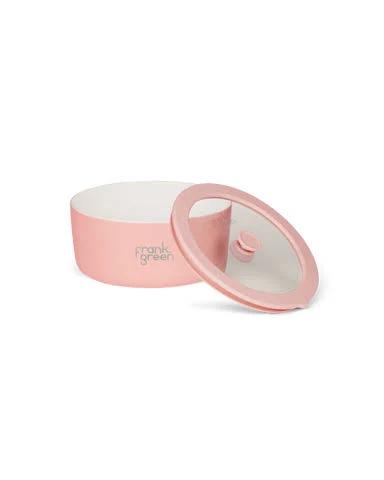 Porcelain Bowl with Glass Lid - 700ml - Blushed - Frank Green