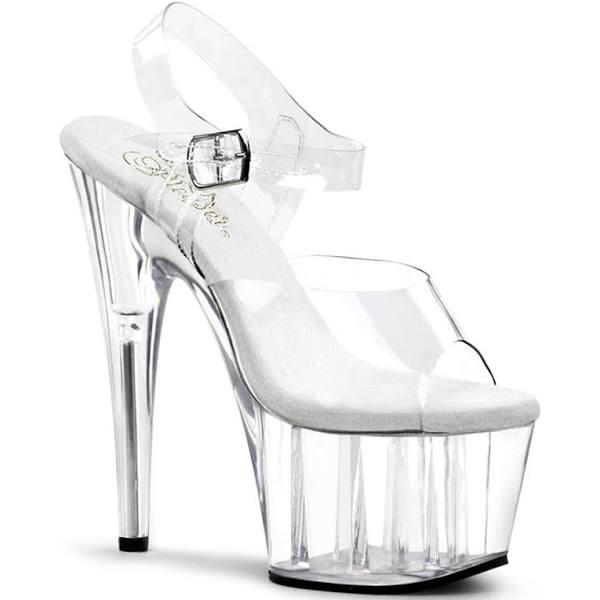 ADORE-708 Clear & Black Heels 13