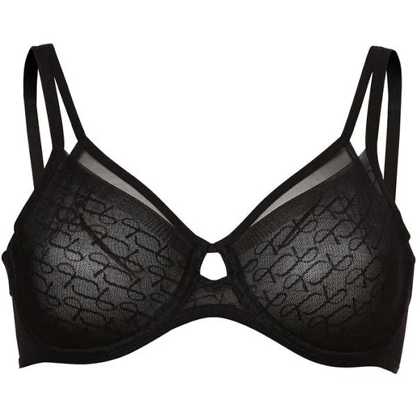 Womens Triumph Signature Sheer Minimiser Bra - Black