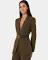 Forcast Women's Hunter Single Breasted Blazer - Gold Khaki - 8 - AfterPay & zipPay Available