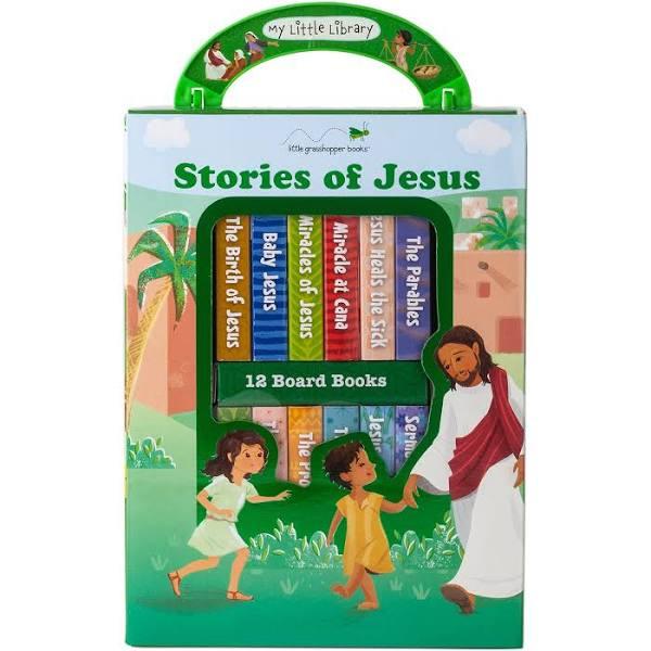 My Little Library Stories of Jesus 12 Board Books by Little Grasshopper Books