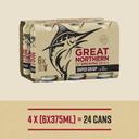 Great Northern Brewing Beer Super Crisp Lager 24 x 375ml Cans