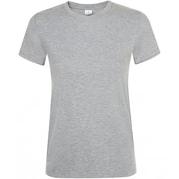 SOLS Womens/Ladies Regent Short Sleeve T-Shirt (Grey Marl) (M)