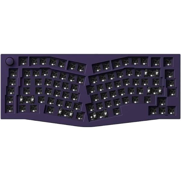 Keychron Q10 (Alice Layout) QMK Custom Mechanical Keyboard Barebone Knob / Dark Purple / Barebone