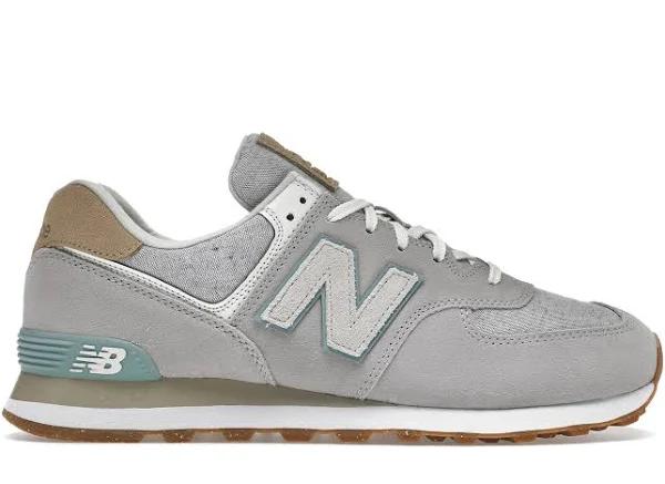 New Balance 574 Grey White Light Blue Gum