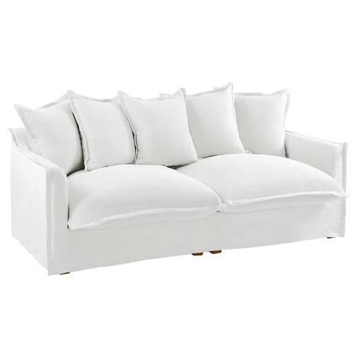 The Cloud 3 Seater Sofa with White Slipcover