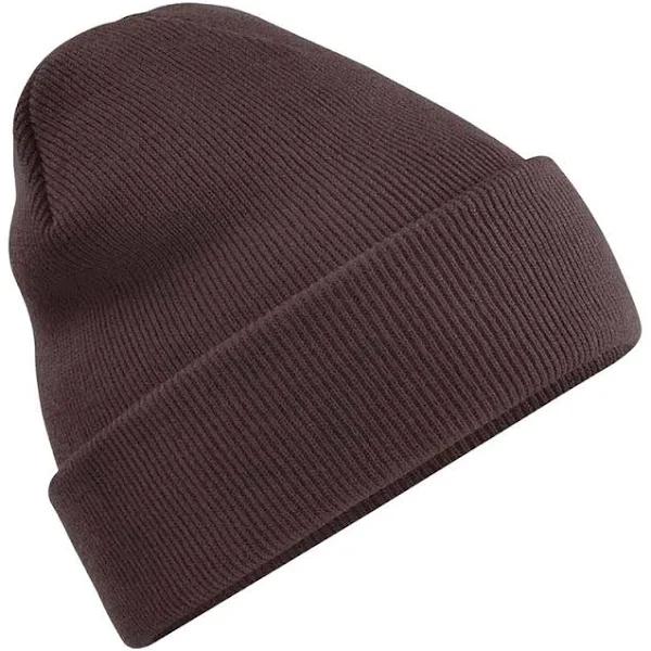 Beechfield Unisex Adults Original Cuffed Beanie (Chocolate)