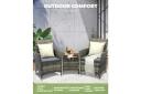 Livsip Outdoor Furniture Setting 3 Piece Grey