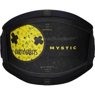 Mystic Majestic 2021 'Dirty Habits' Waist Harness, L / Black Yellow