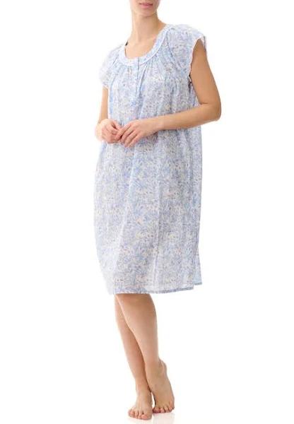 Givoni Short Nightie Cap Sleeve in Blue Blue M