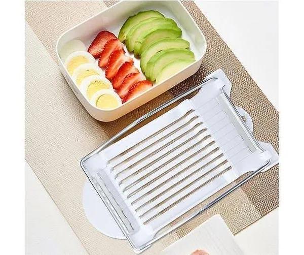 Spam Slicer, Luncheon Meat Slicer, Multipurpose Stainless Steel Wire Slicer, Egg Fruit Banana Soft Cheese Slicer, Cuts 9 Slices