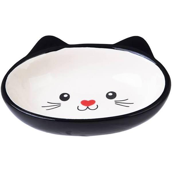 All Day Ceramic Cat Bowl Black