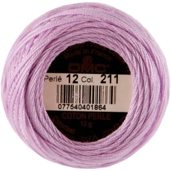 DMC Perle 5 Cotton #211 Light Lavender 10g Ball 45m - Light Lavender