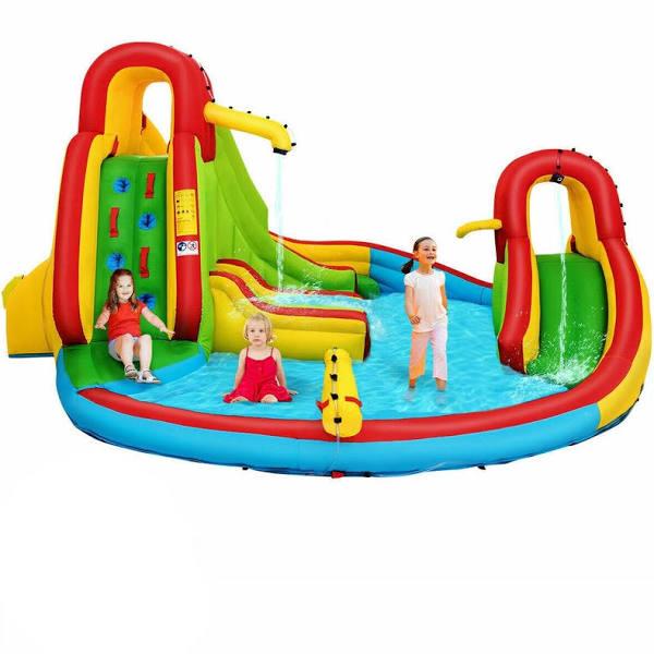 Inflatable Water Slide Jumping Trampoline Castle Bouncer Splash Pool - Earn Everyday Rewards, AfterPay Available