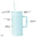 Simple Modern 50 oz Mug Tumbler With Handle and Straw Lid | Reusable Insulated Stainless Steel Large Travel Jug Water Bottle | Gifts For Women Men