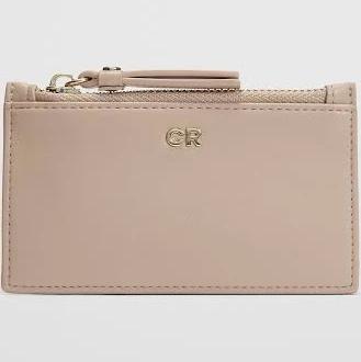 Country Road Women's Branded Credit Card Purse, Sand, Polyester