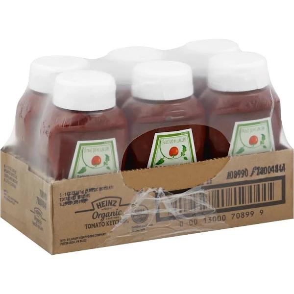 Heinz Organic Tomato Ketchup (14 oz Bottles, Pack of 6)