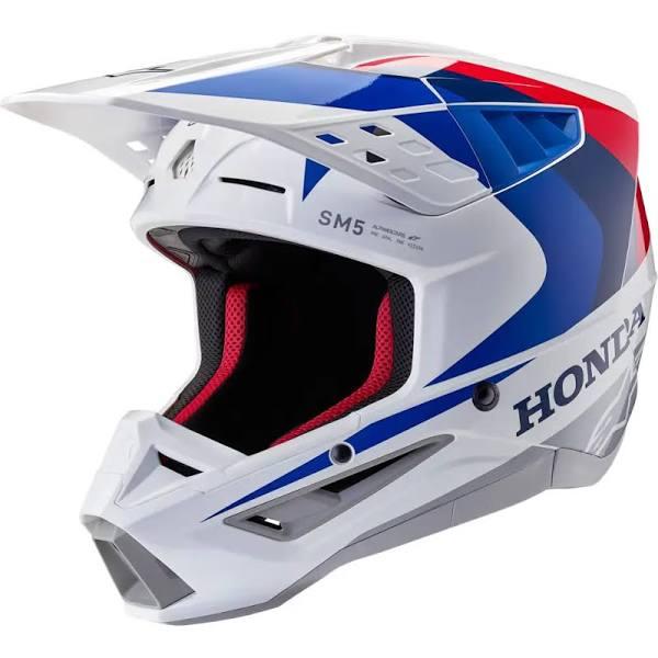 Alpinestars Supertech M5 Honda Helmet - White/Blue/Red - 2XL