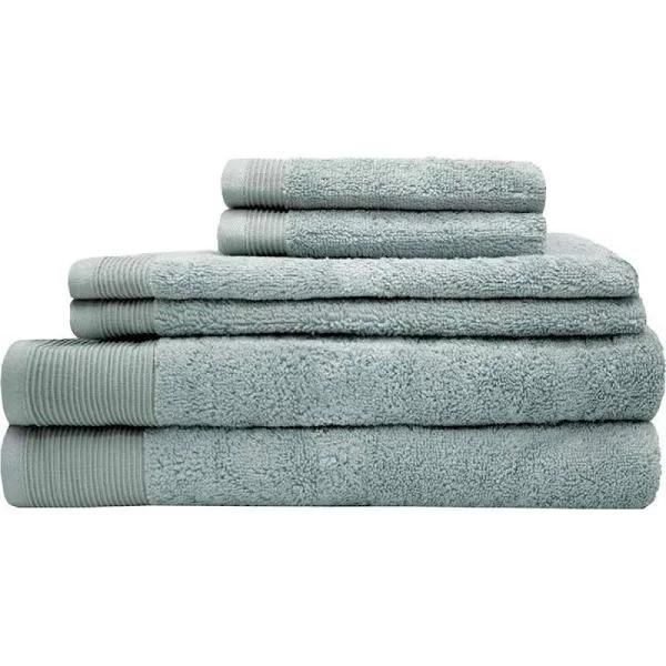 Lotus Bath Towel Set, Blue | Bambury