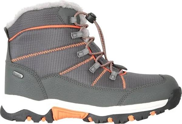 Mountain Warehouse Childrens/Kids Comet Waterproof Snow Boots (Grey/Orange) (12 UK Child)