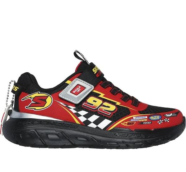 Skechers Skech Tracks Black Red 2US