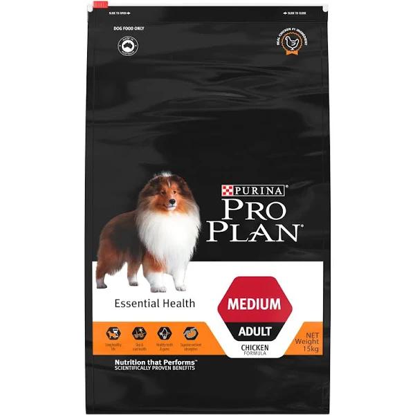 Pro Plan Essential Health Medium Adult Dry Dog Food - 15kg