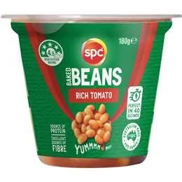 SPC Baked Beans Rich Tomato Snack Pot 180g