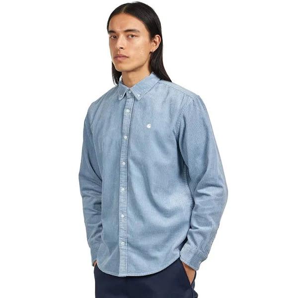 Carhartt WIP L/S Madison Cord Shirt - Dusty Ice / Wax - S - Men