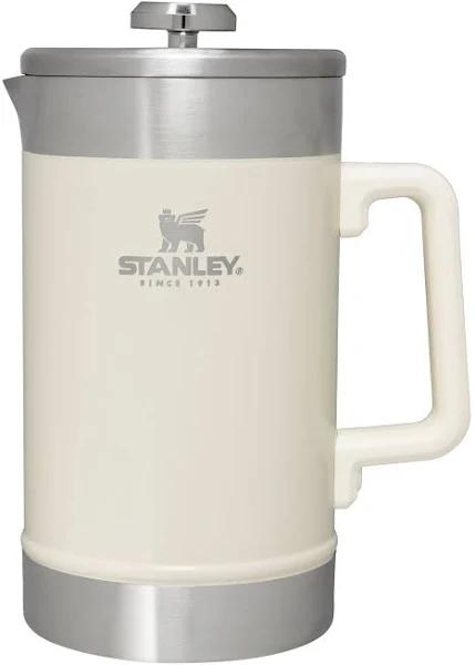 Stanley French Press 48oz with Double Vacuum Insulation, Stainless Steel Wide Mouth Coffee Press, Large Capacity, Ergonomic Handle, Dishwasher Safe