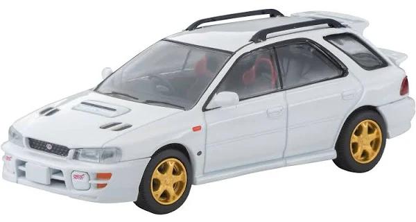 Tomica Limited Vintage Neo 1/64 LV-N281a Subaru Impreza Pure Sport Wagon WRX STI Version V White 98 Finished Product