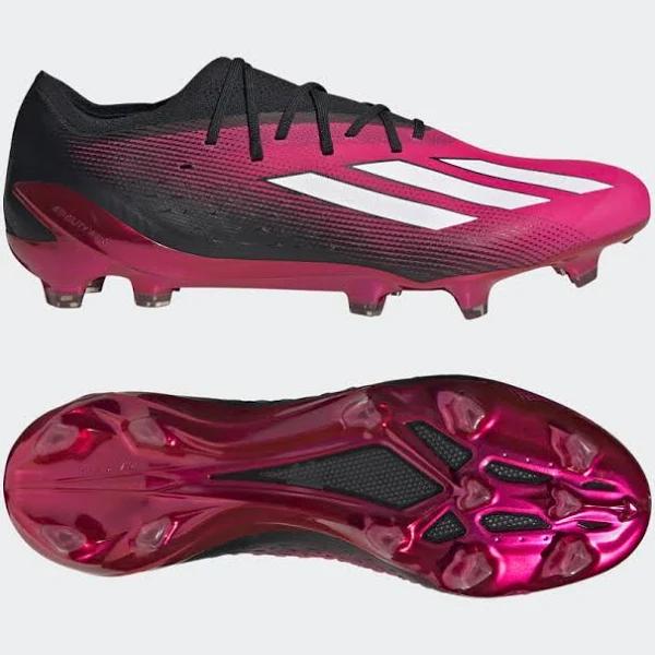 Adidas x Speedportal.1 Firm Ground Boots Team Pink 2 / White / Black 13 - Unisex Football Football Boots