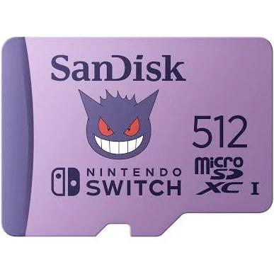 SanDisk 512GB Nintendo-Licensed microSDXC UHS-I Memory Card - 100MB/s, SDSQXAO-512G-GN6ZK MicroSD Cards