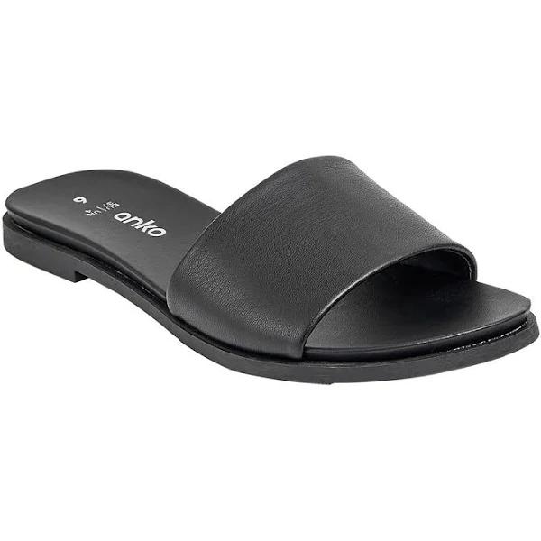 Kmart Comfort Footbed Slides-Black Size: 8