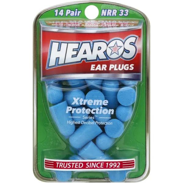 Hearos Original Xtreme Protection Ear Plugs, 14 Pairs