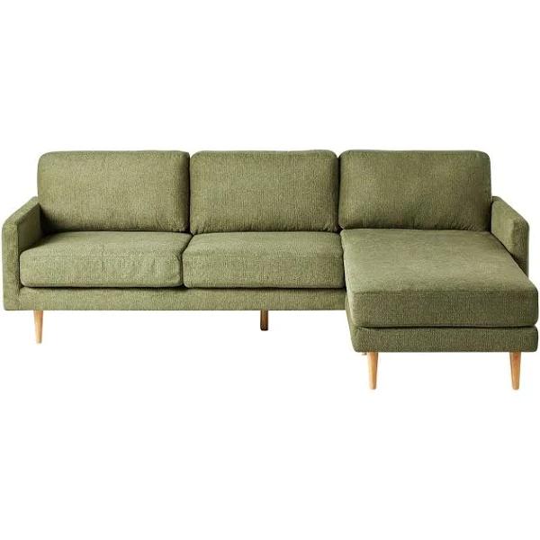 Boden 3 Seater Sofa with Reversible Chaise Olive | Aragon Olive | Upholstery | Early Settler Furniture