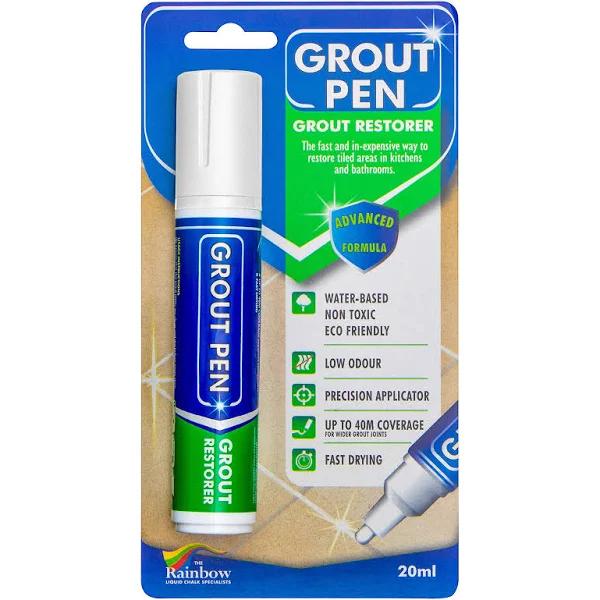 Grout Pen Large White - Ideal to Restore The Look of Tile Grout Lines