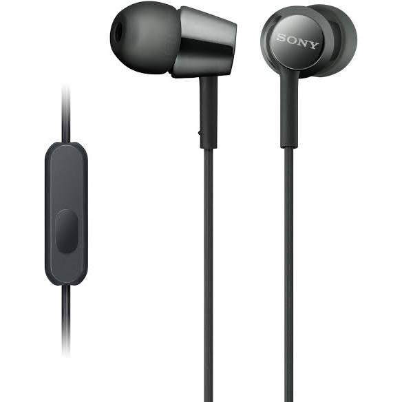 Sony MDR-EX155AP in Ear Headphones With Remote, Black