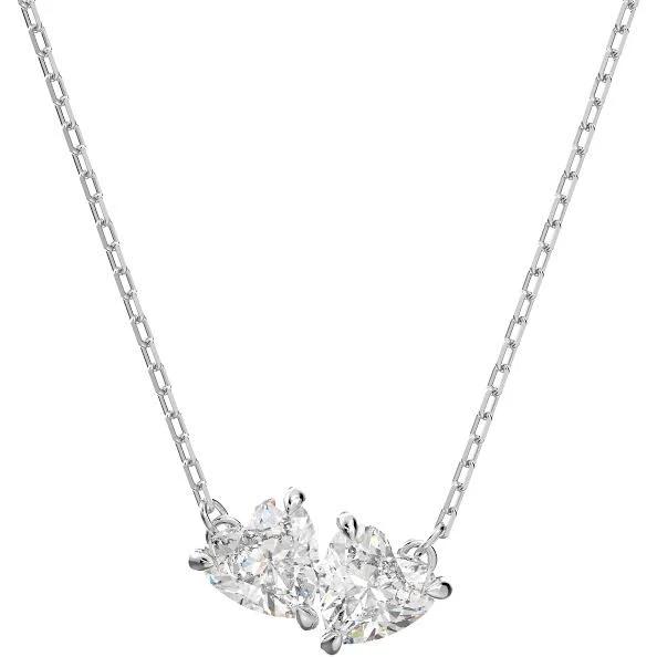 Swarovski Attract Soul Necklace Heart White Rhodium