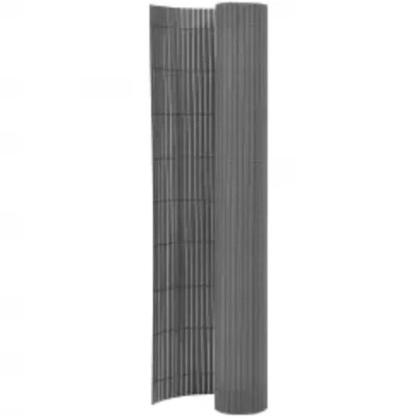 Double-sided Garden Fence 110x400 cm Grey vidaXL