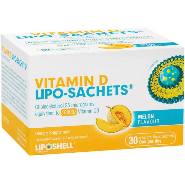 Lipo-Sachets Vitamin D Melon 5G 30 Sachets