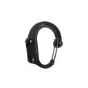 Gear Aid Heroclip Carabiner Clip and Hook (Medium) for Camping, Backpack, and Garage Black & Brown Medium