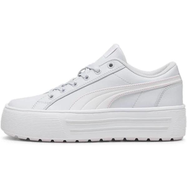 Puma Kaia 2 Silver Mist White Pink Sneakers Silver Mist White Pink Womens Sneakers Casuals Shoes