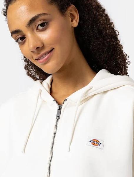 Dickies Oakport Full Zip Sweatshirt White 2XS Woman