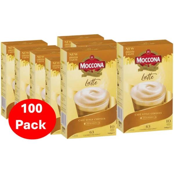 Moccona Coffee Sachets Latte 100 Pack - AfterPay & zipPay Available