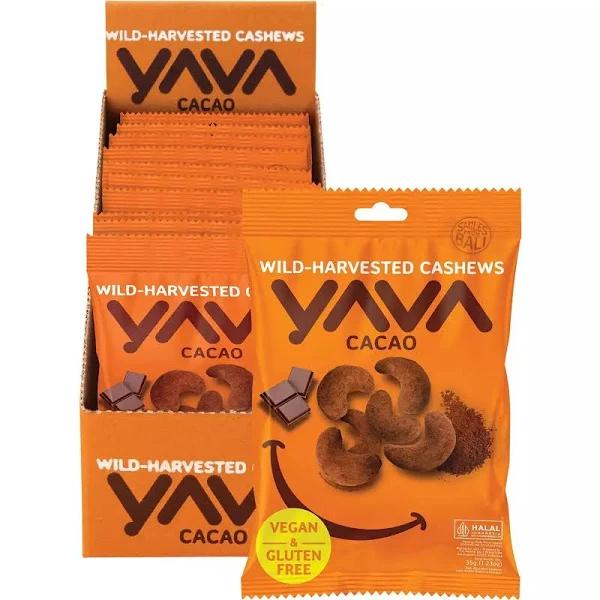 YAVA Wild-Harvested Cashews Cacao 10x35g