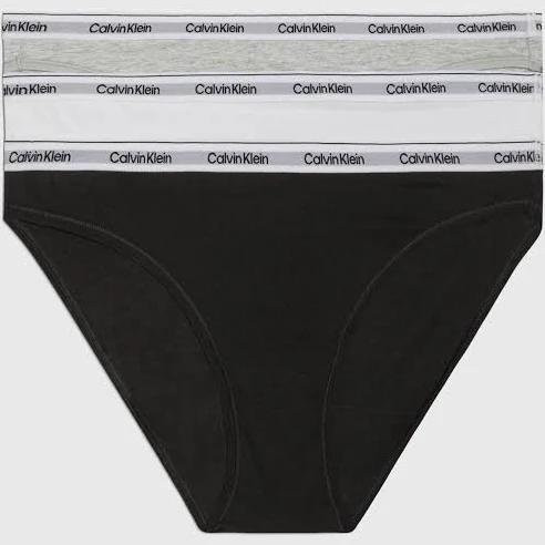 Calvin Klein Modern Logo Bikini 3 Pack in Multi Multi S