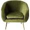 Pleat Velvet Occasional Chair Olive Green | Olive Green | Upholstery | Early Settler Furniture