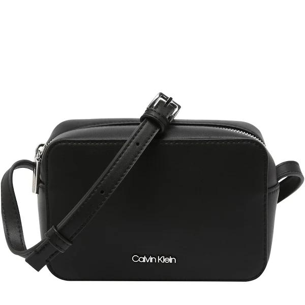 Calvin Klein Camera Crossbody Bag in Black | StrandBags.com