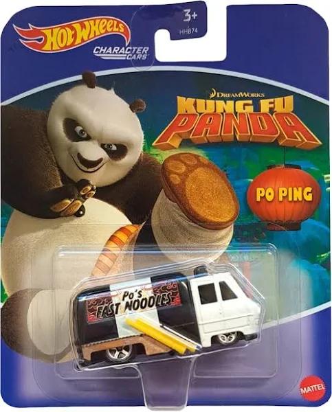 Universal Hot Wheels Character Car 2023 Mix 7 Po Ping (Kung Fu Panda)