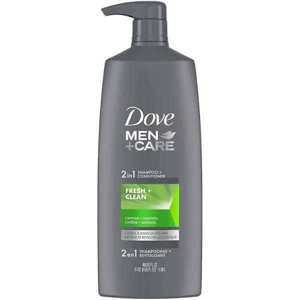 Dove Men+Care Fresh and Clean 2-in-1 Shampoo and Conditioner, 40 oz.